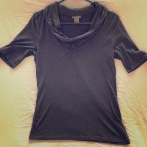 Women’s Ann Taylor Sm. Blouse Dark Gray